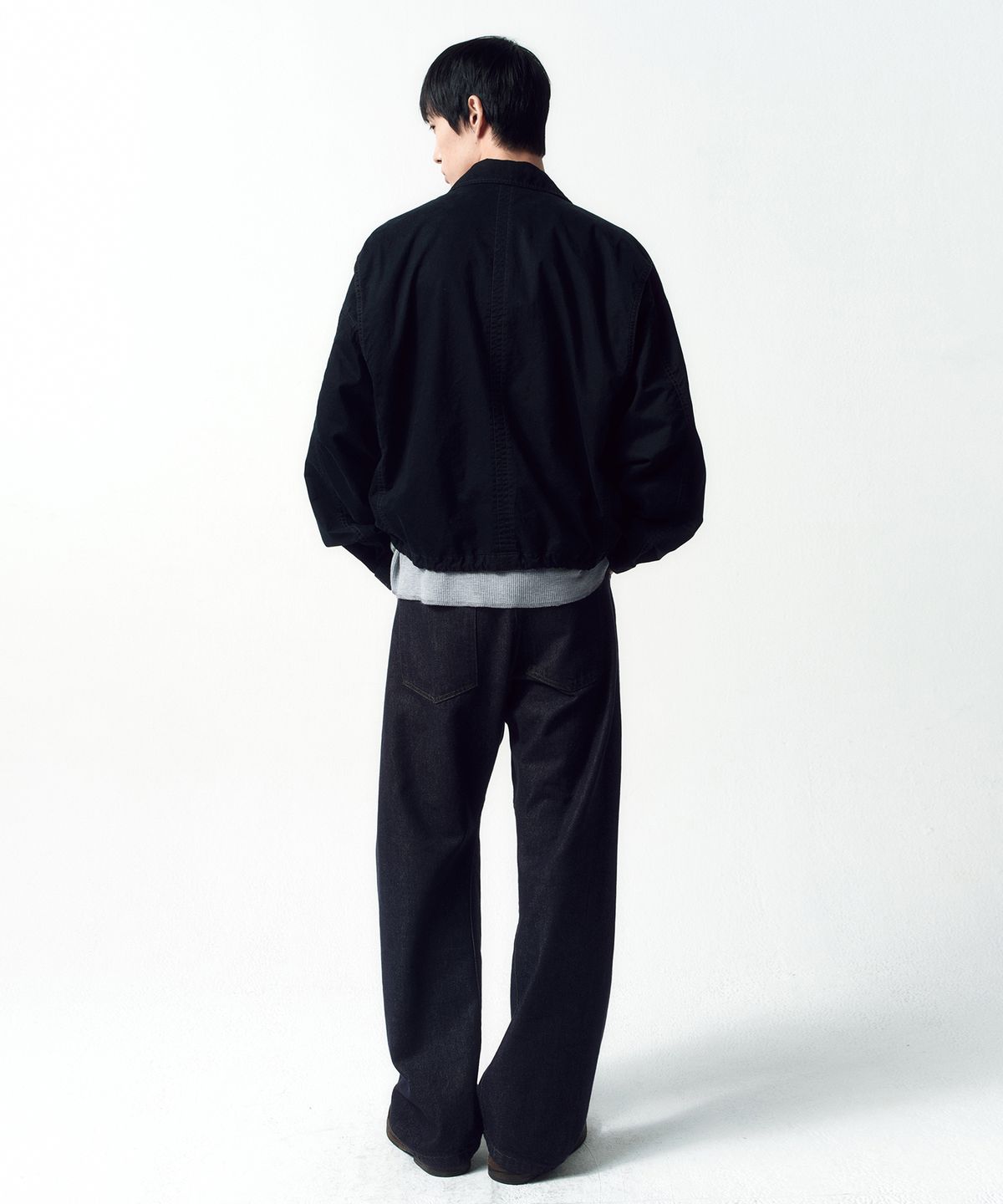 인사일런스(INSILENCE) 브러시드 코튼 MK3 점퍼 WASHED BLACK