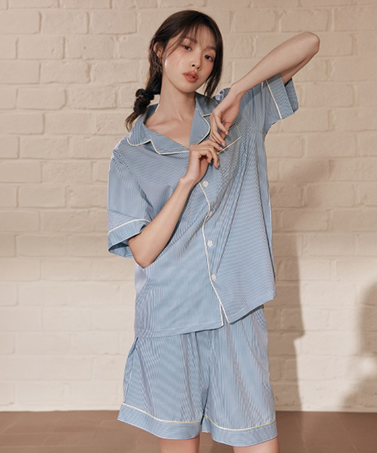 세이드(CEID) [uni] 클래식 크로노 반팔 파자마 셋업