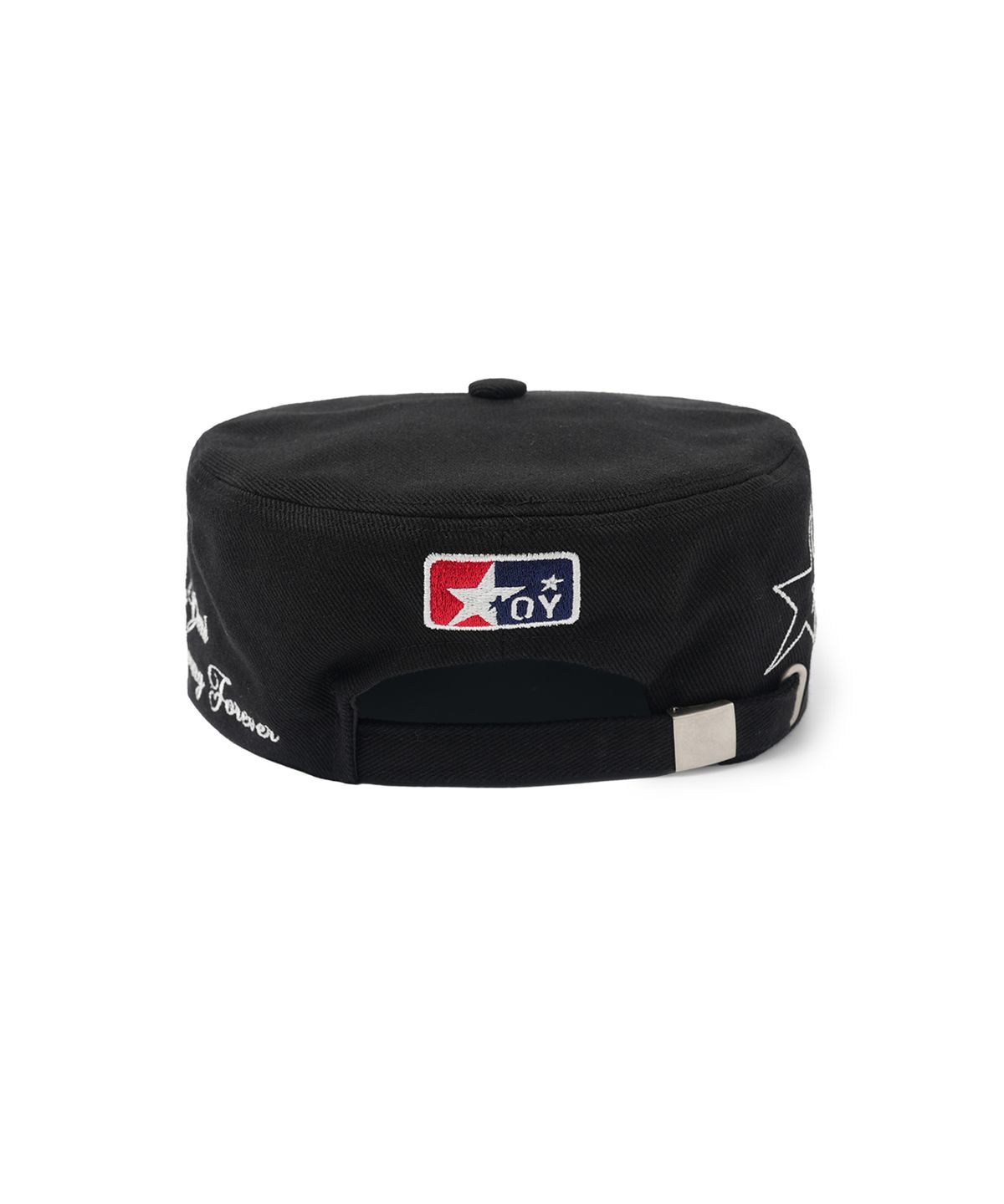 오픈야드(오와이)(OPENYARD(OY)) STARLIGHT CLUB PILLBOX CAP - BLACK