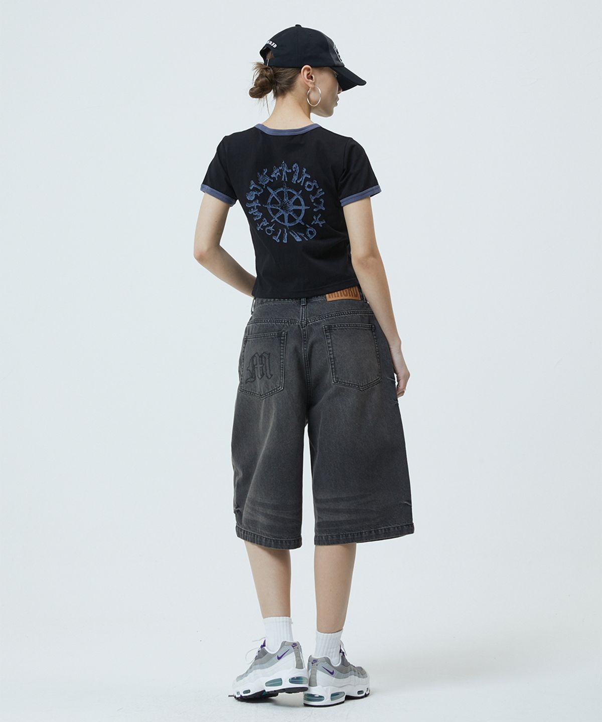 마하그리드(MAHAGRID) SUN LOGOS RINGER TEE BLACK(MG2GMMT515A)