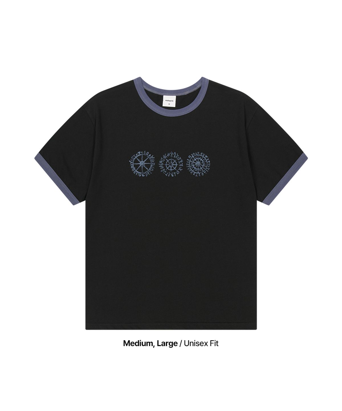 마하그리드(MAHAGRID) SUN LOGOS RINGER TEE BLACK(MG2GMMT515A)
