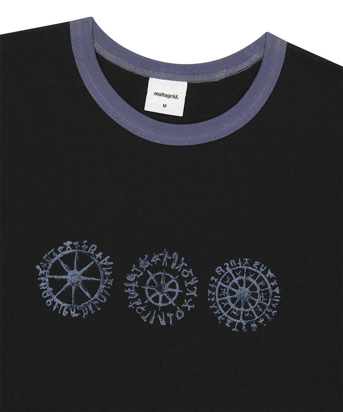 마하그리드(MAHAGRID) SUN LOGOS RINGER TEE BLACK(MG2GMMT515A)