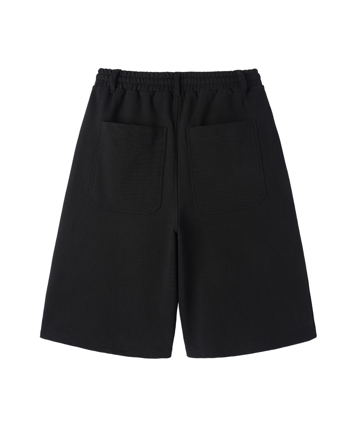오픈야드(오와이)(OPENYARD(OY)) PUFF LOGO SWEAT SHORTS - BLACK
