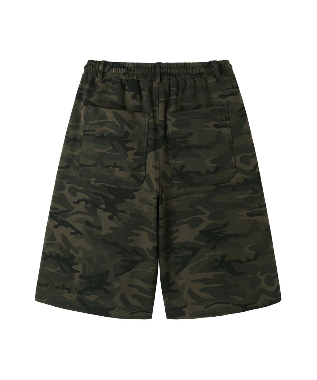 오픈야드(오와이)(OPENYARD(OY)) PUFF LOGO SWEAT SHORTS - CAMO