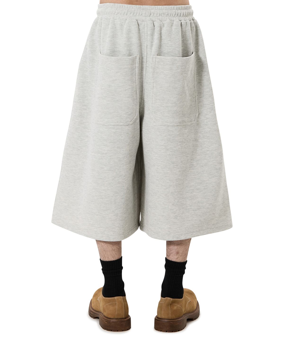 오픈야드(오와이)(OPENYARD(OY)) CROSS WAFFLE SHORTS - MELANGE