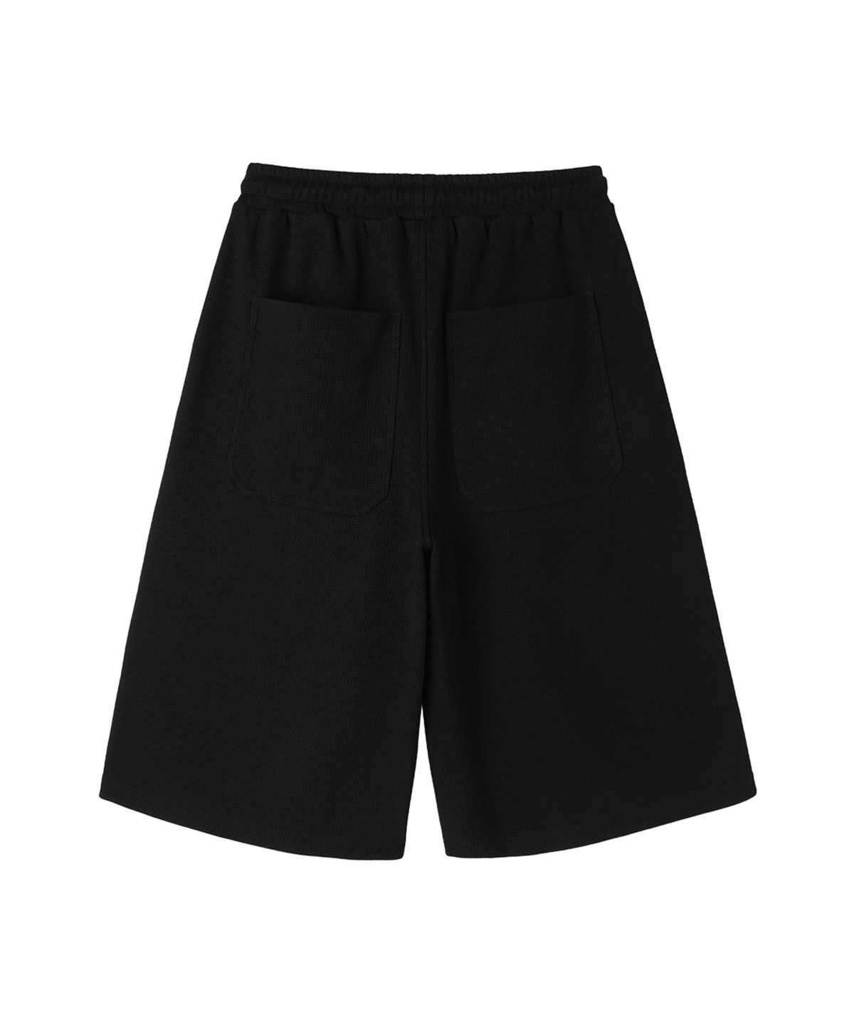 오픈야드(오와이)(OPENYARD(OY)) CROSS WAFFLE SHORTS - BLACK