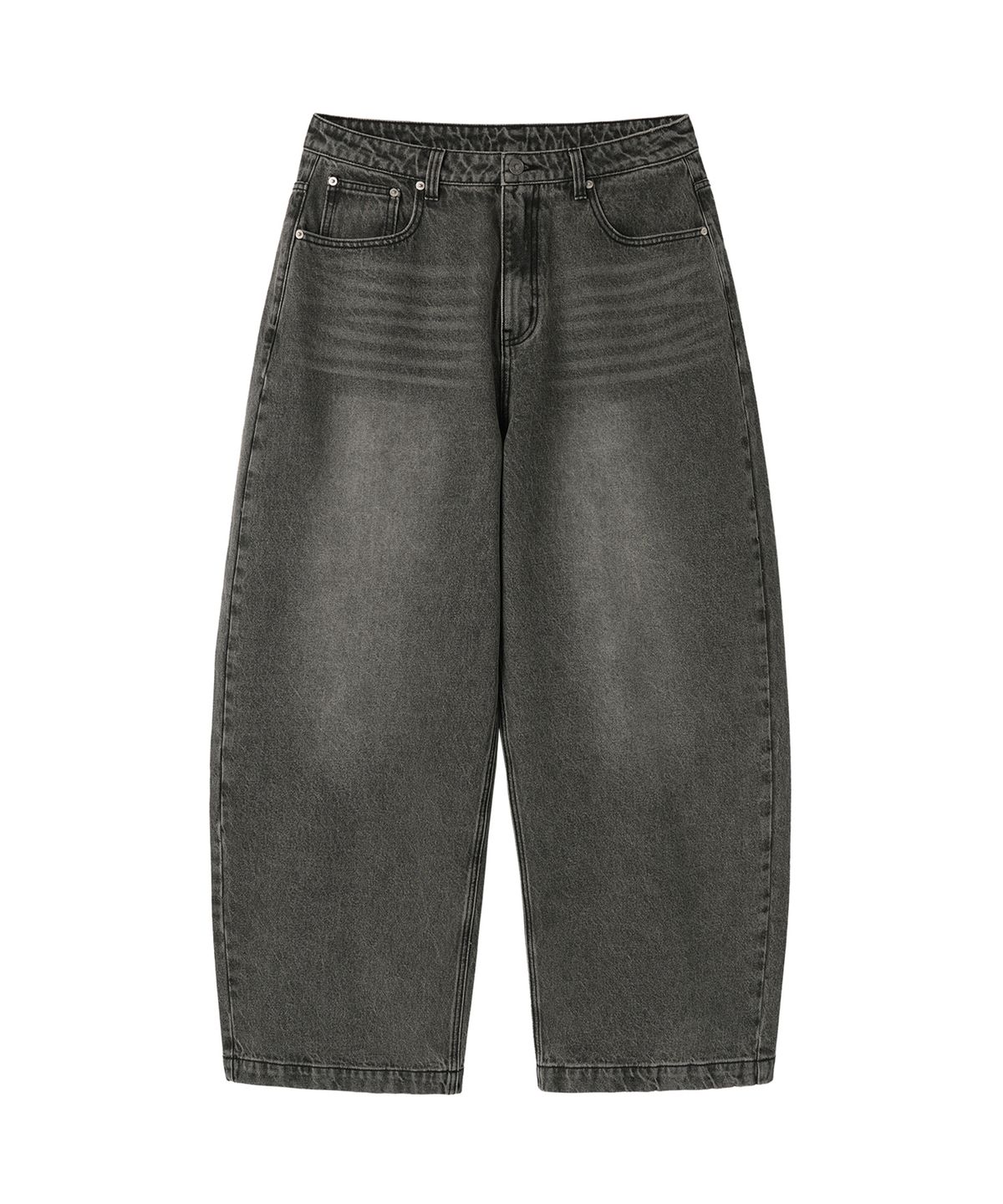 오픈야드(오와이)(OPENYARD(OY)) WIDE VOLUME PANTS - FOSSIL BLACK