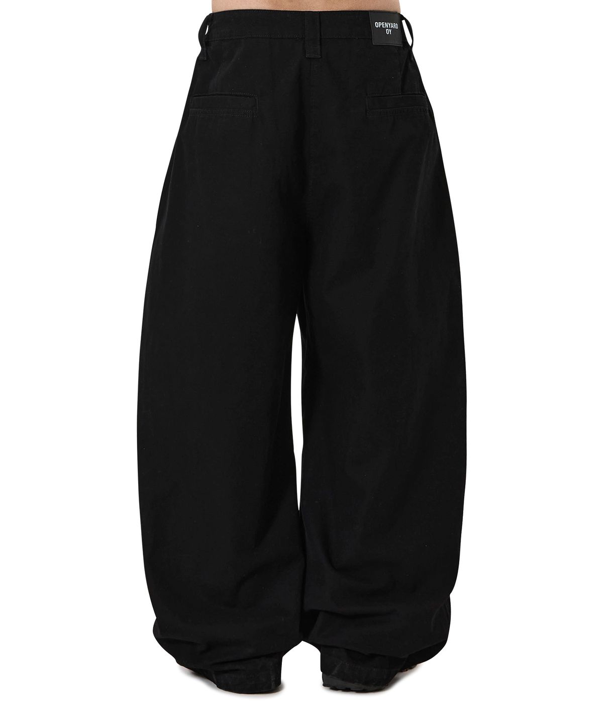 오픈야드(오와이)(OPENYARD(OY)) WIDE VOLUME CHINO PANTS - BLACK