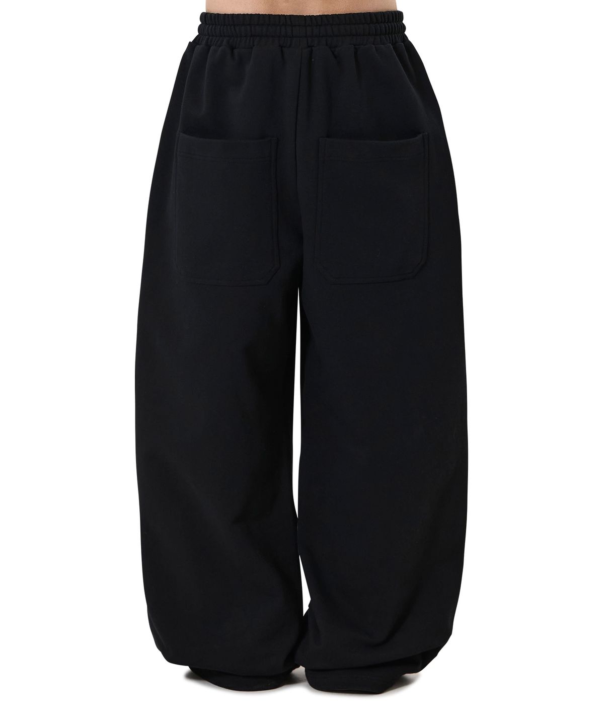 오픈야드(오와이)(OPENYARD(OY)) SCRIPT POPPERS SWEAT PANTS - BLACK