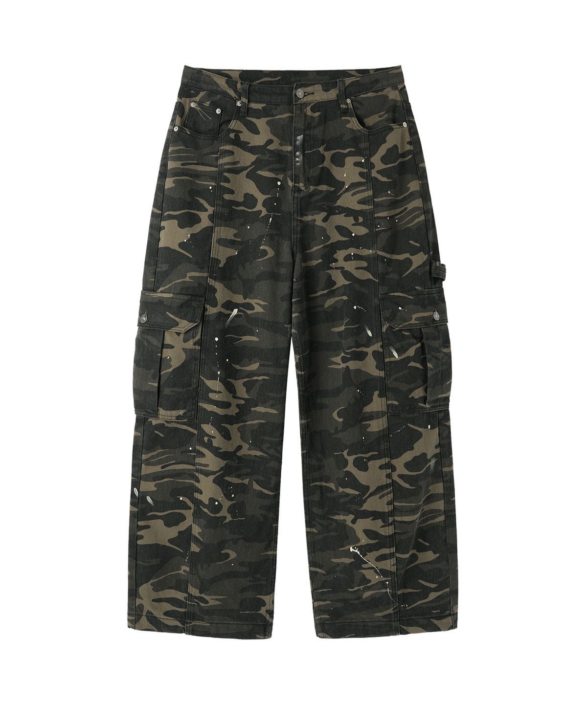 오픈야드(오와이)(OPENYARD(OY)) PAINTED CARGO PANTS - CAMO