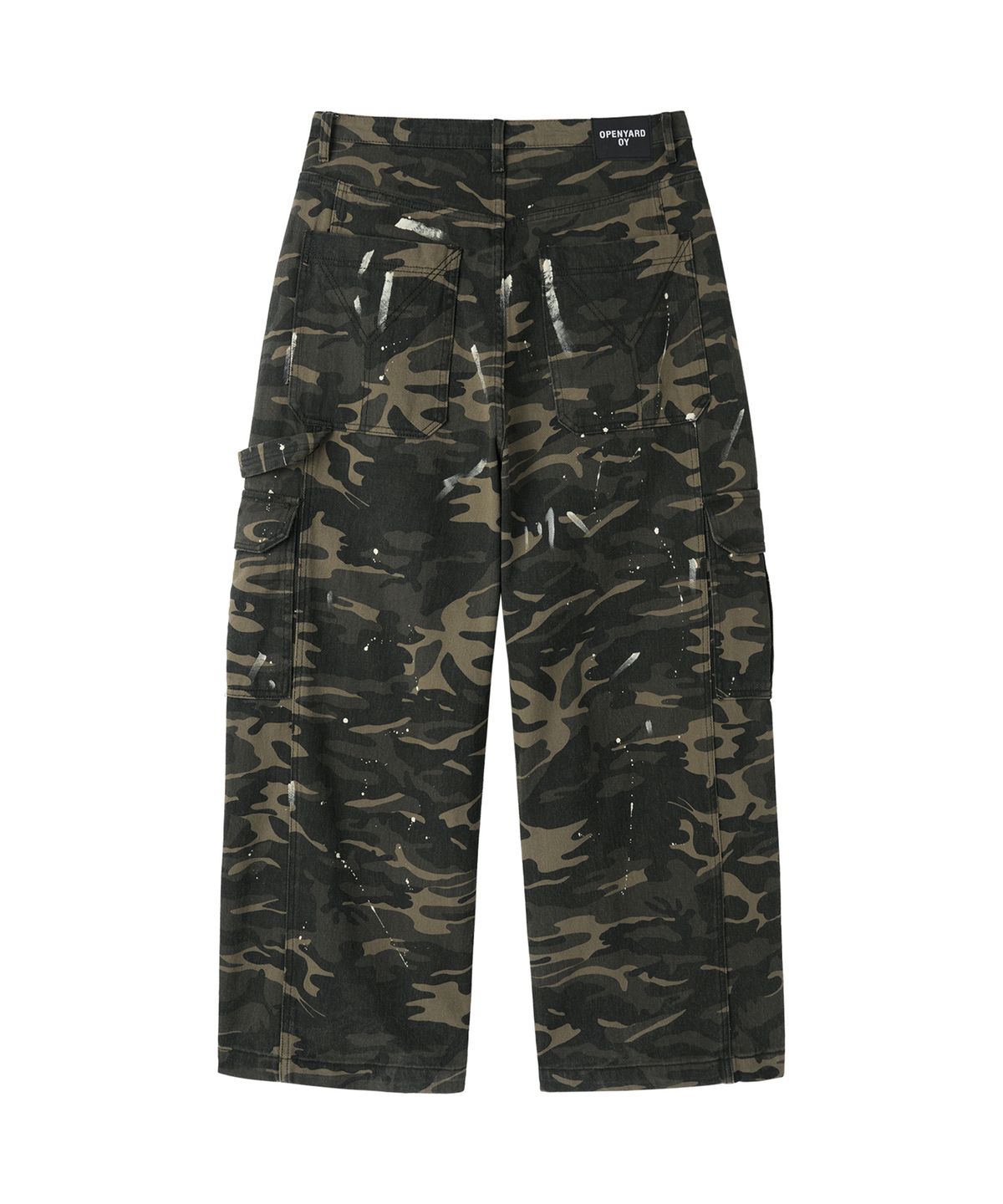오픈야드(오와이)(OPENYARD(OY)) PAINTED CARGO PANTS - CAMO