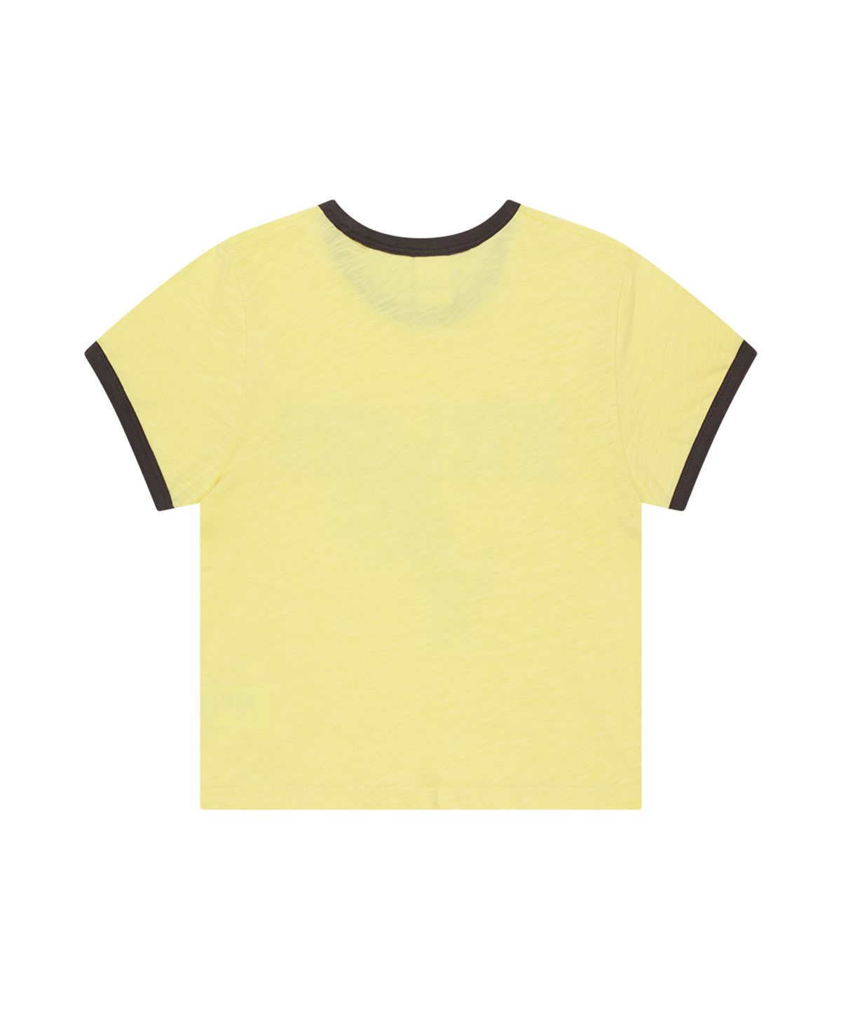 마하그리드(MAHAGRID) BITE LOVER CROP RINGER TEE YELLOW(MG2GMFT516A)