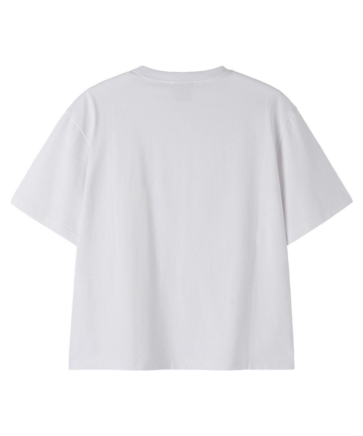 오픈야드(오와이)(OPENYARD(OY)) METAL LOGO CROP TEE - WHITE