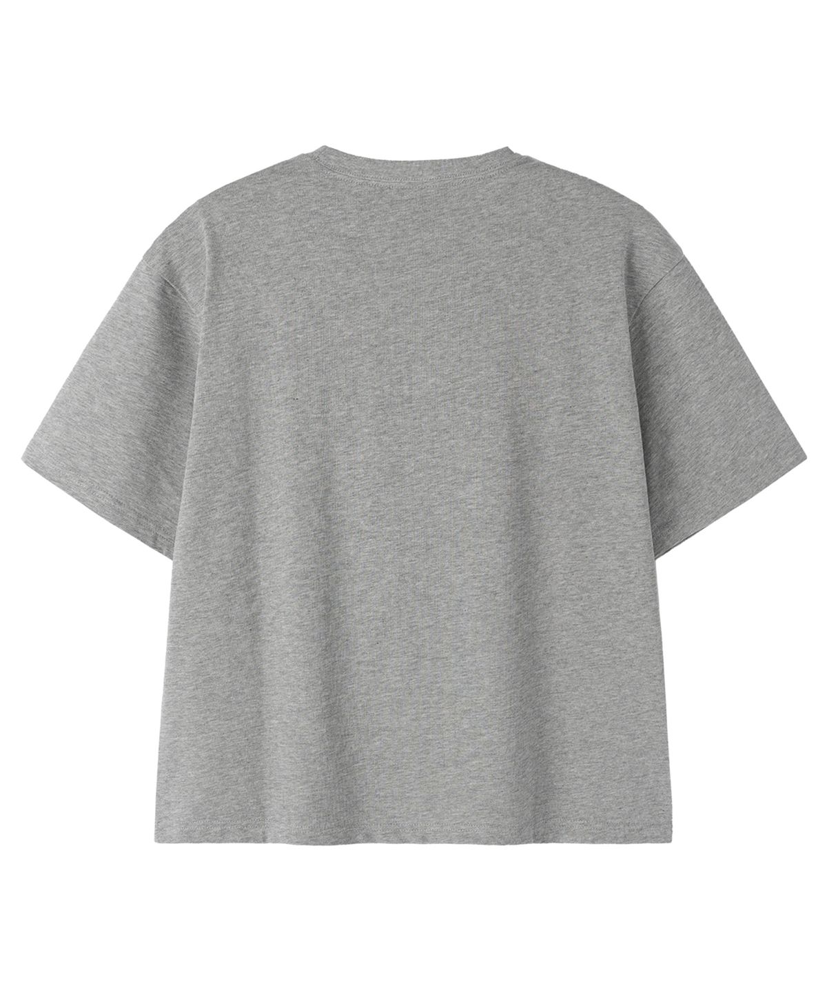 오픈야드(오와이)(OPENYARD(OY)) METAL LOGO CROP TEE - MELANGE