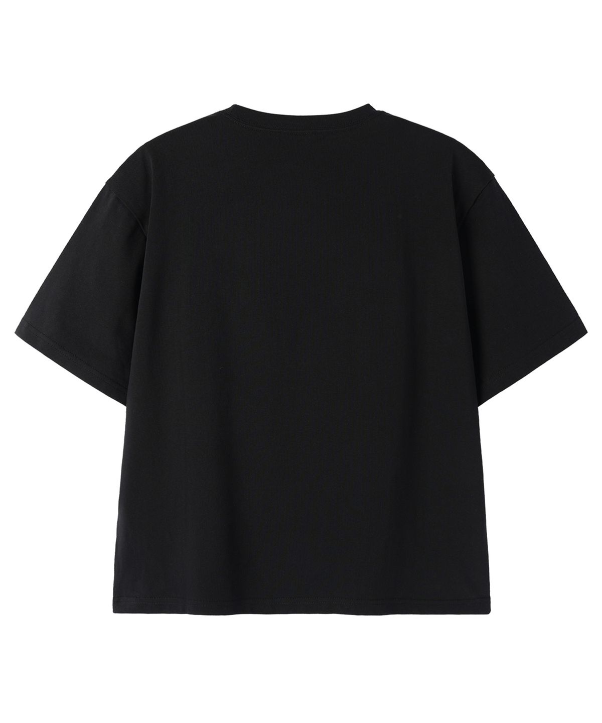 오픈야드(오와이)(OPENYARD(OY)) METAL LOGO CROP TEE - BLACK