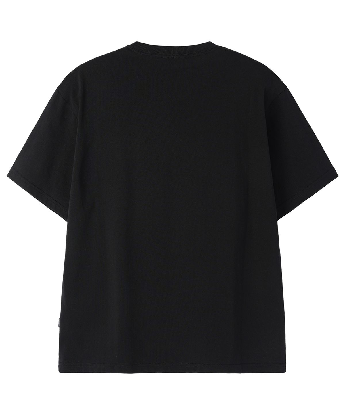 오픈야드(오와이)(OPENYARD(OY)) FRAYED EDGE TEE - BLACK
