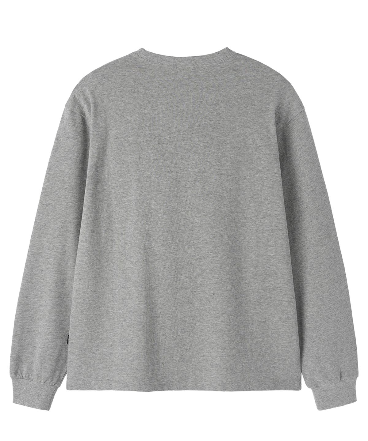 오픈야드(오와이)(OPENYARD(OY)) LOGO PATCH L/S TEE - MELANGE