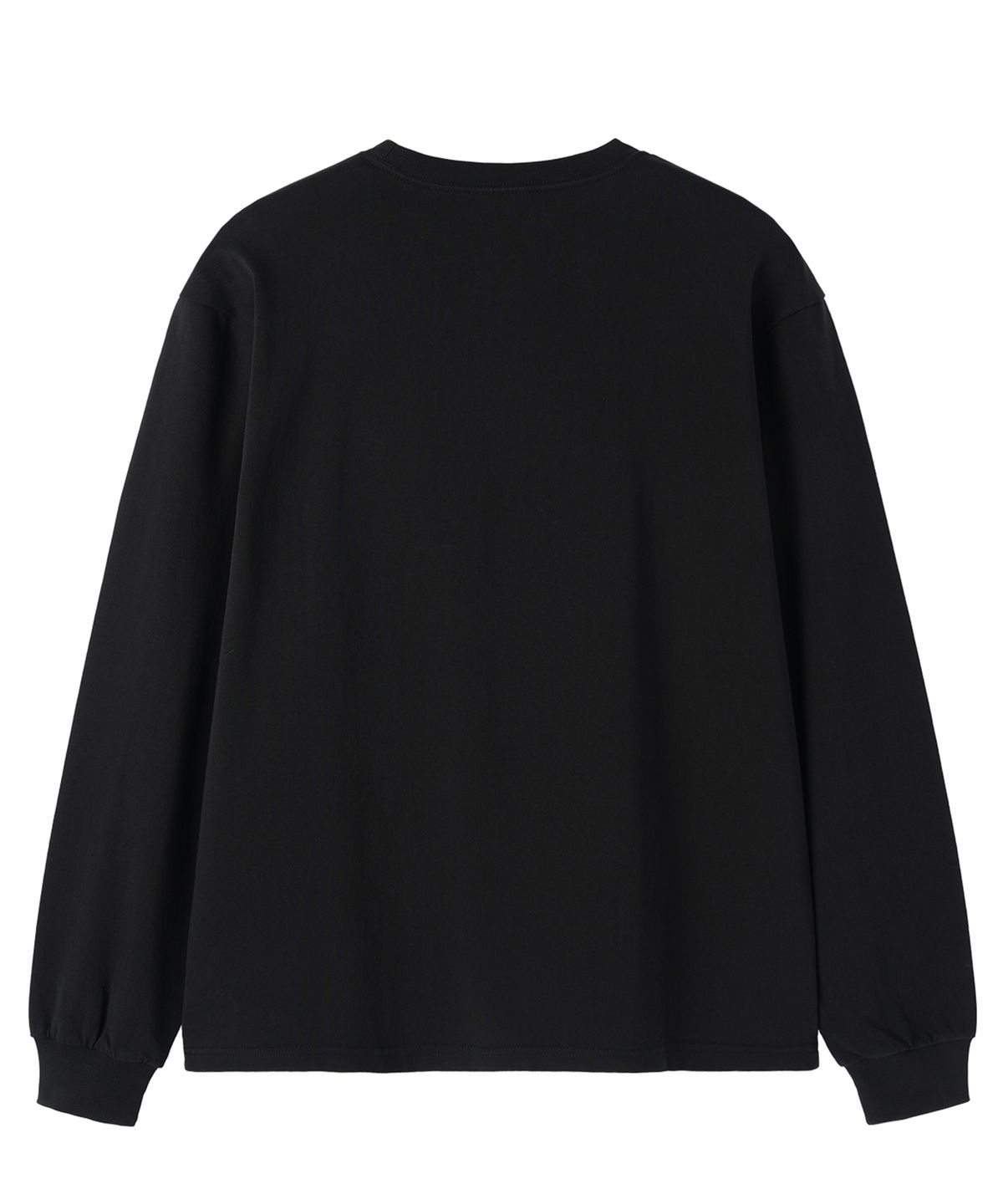 오픈야드(오와이)(OPENYARD(OY)) LOGO PATCH L/S TEE - BLACK