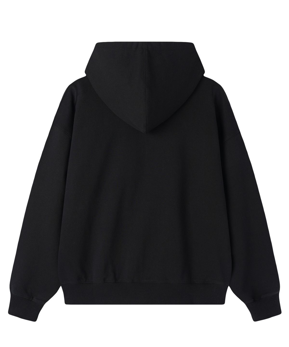 오픈야드(오와이)(OPENYARD(OY)) REVERSE COWBOY HOODIE ZIP UP - BLACK