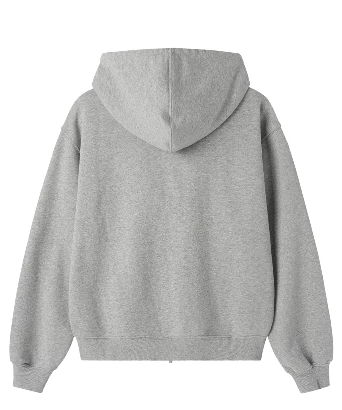 오픈야드(오와이)(OPENYARD(OY)) RAW PATCH HOODIE ZIP UP - MELANGE