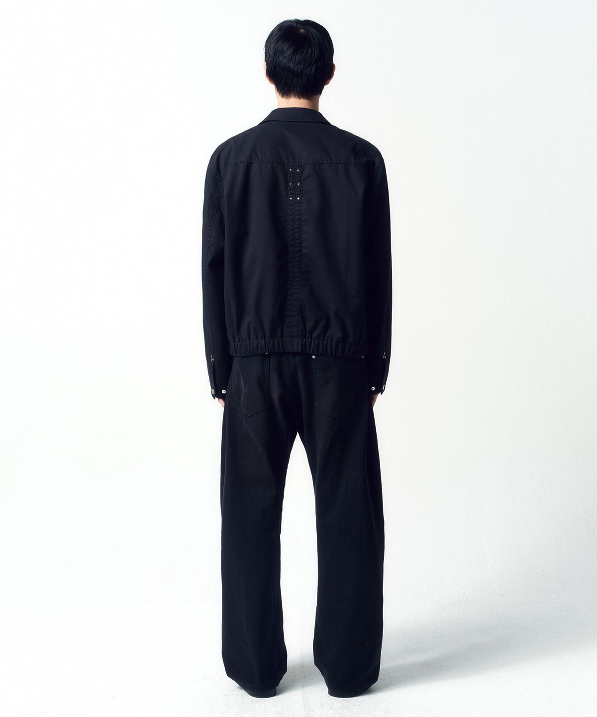 인사일런스(INSILENCE) 엔지니어핏 데님 팬츠 BLACK