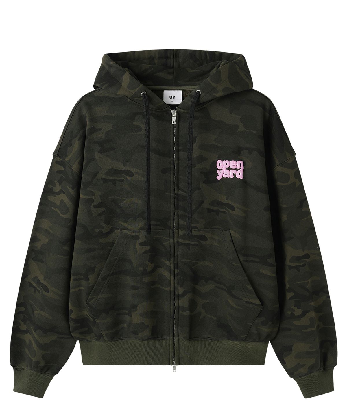 오픈야드(오와이)(OPENYARD(OY)) PUFF LOGO HOODIE ZIP UP - CAMO