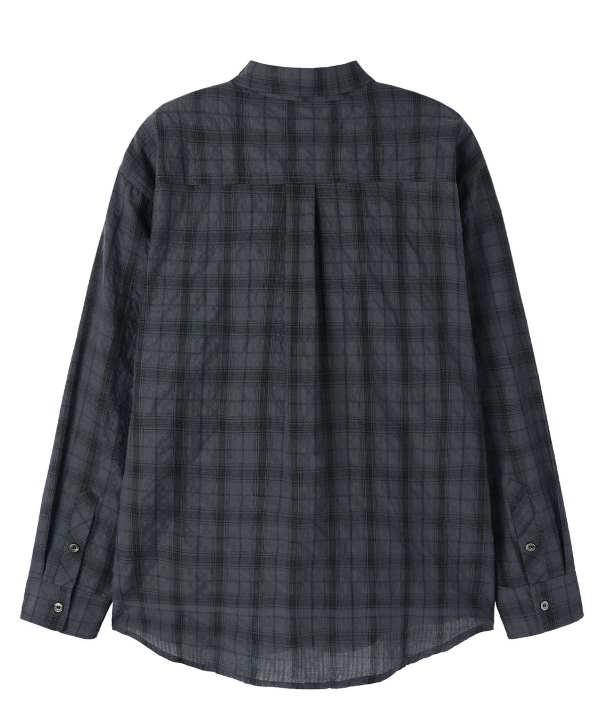오픈야드(오와이)(OPENYARD(OY)) SHADOW CHECK SHIRT - CHARCOAL