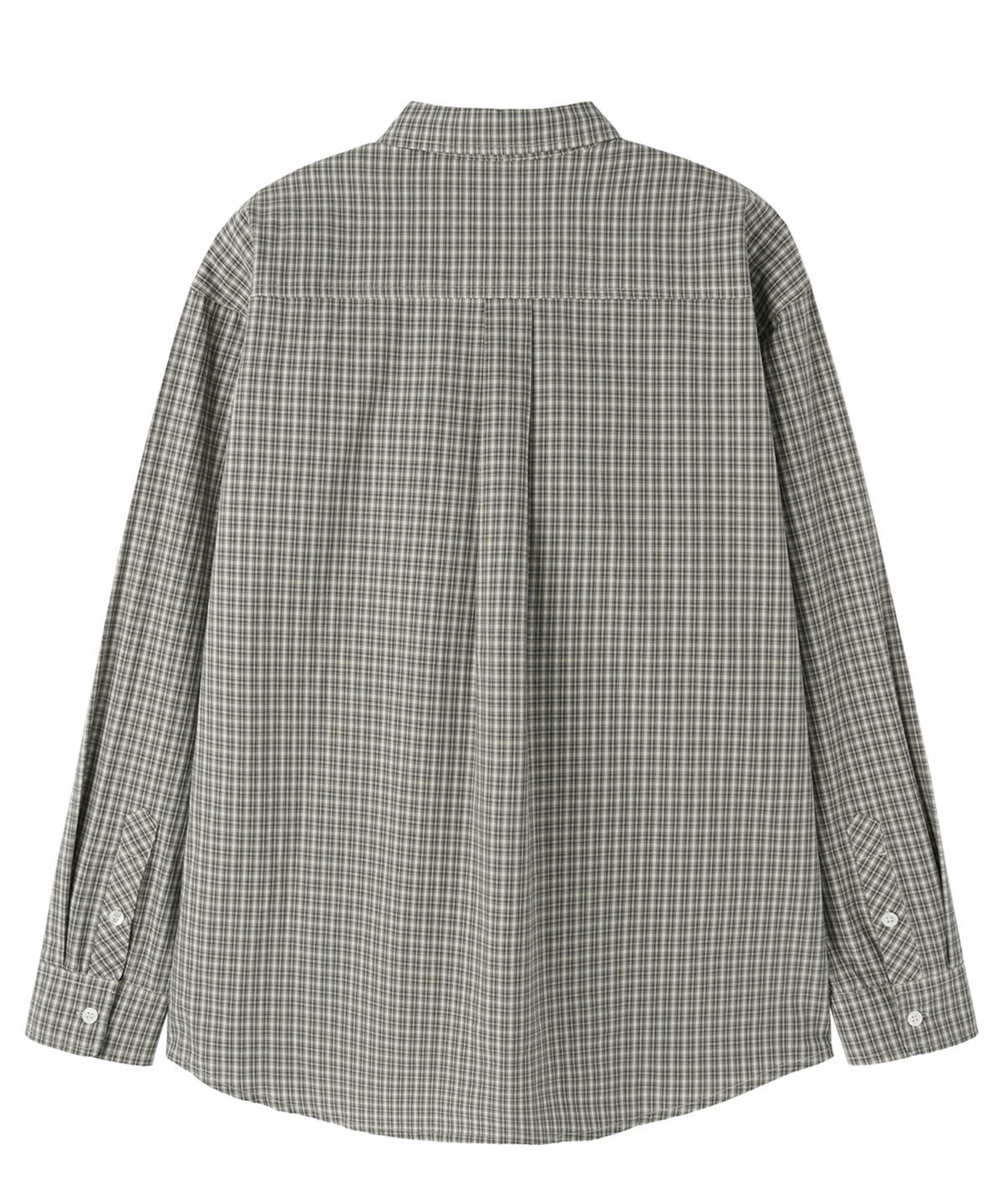 오픈야드(오와이)(OPENYARD(OY)) GRID CHECK SHIRT - BEIGE