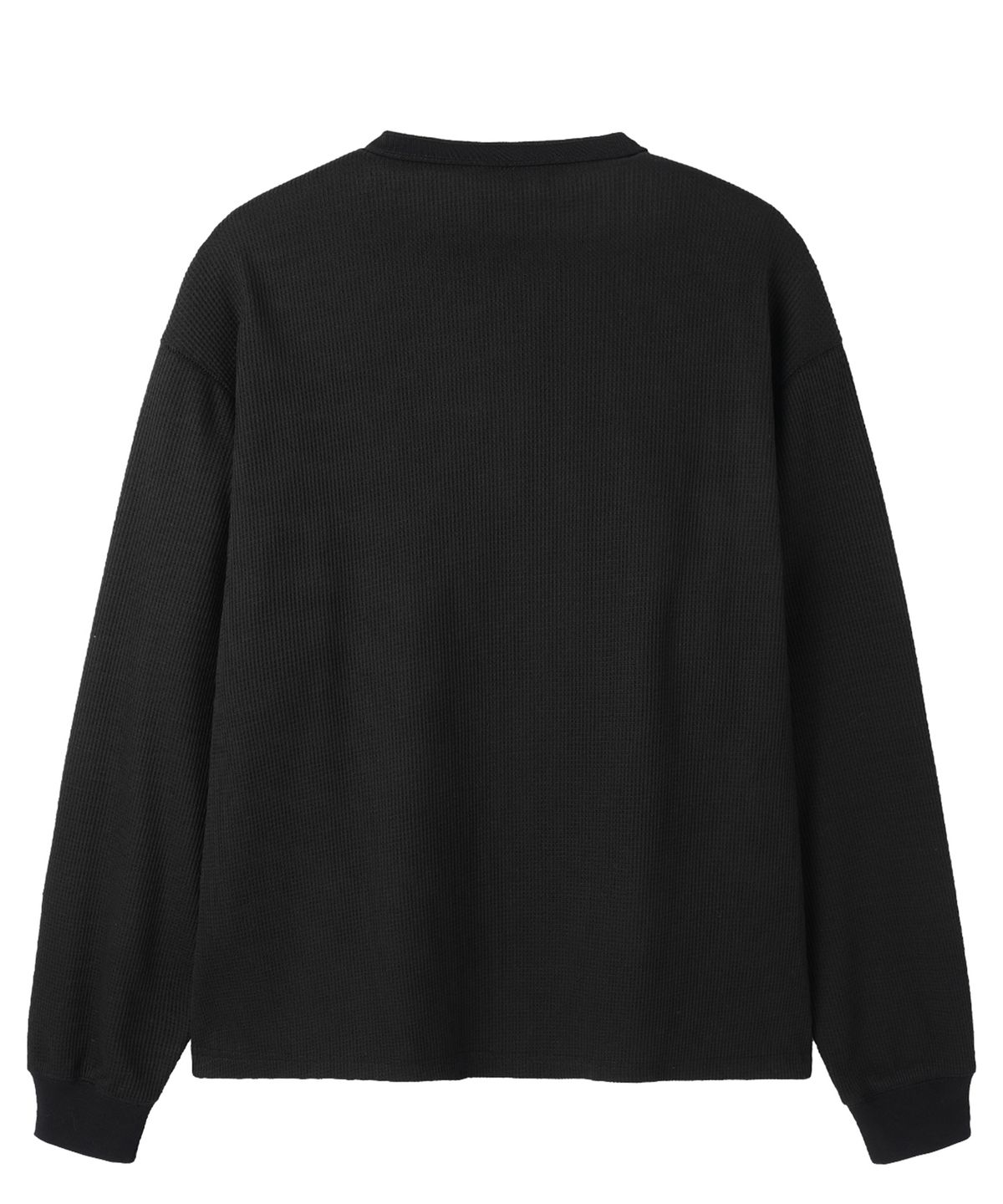 오픈야드(오와이)(OPENYARD(OY)) BLESSED HENLEY L/S TOP - BLACK