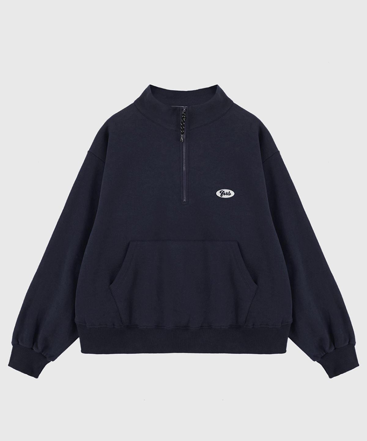퀸스래빗(Q'SRB) QSRB Wappen Warm Touch Half Zip-up Sweatshirt_MTM