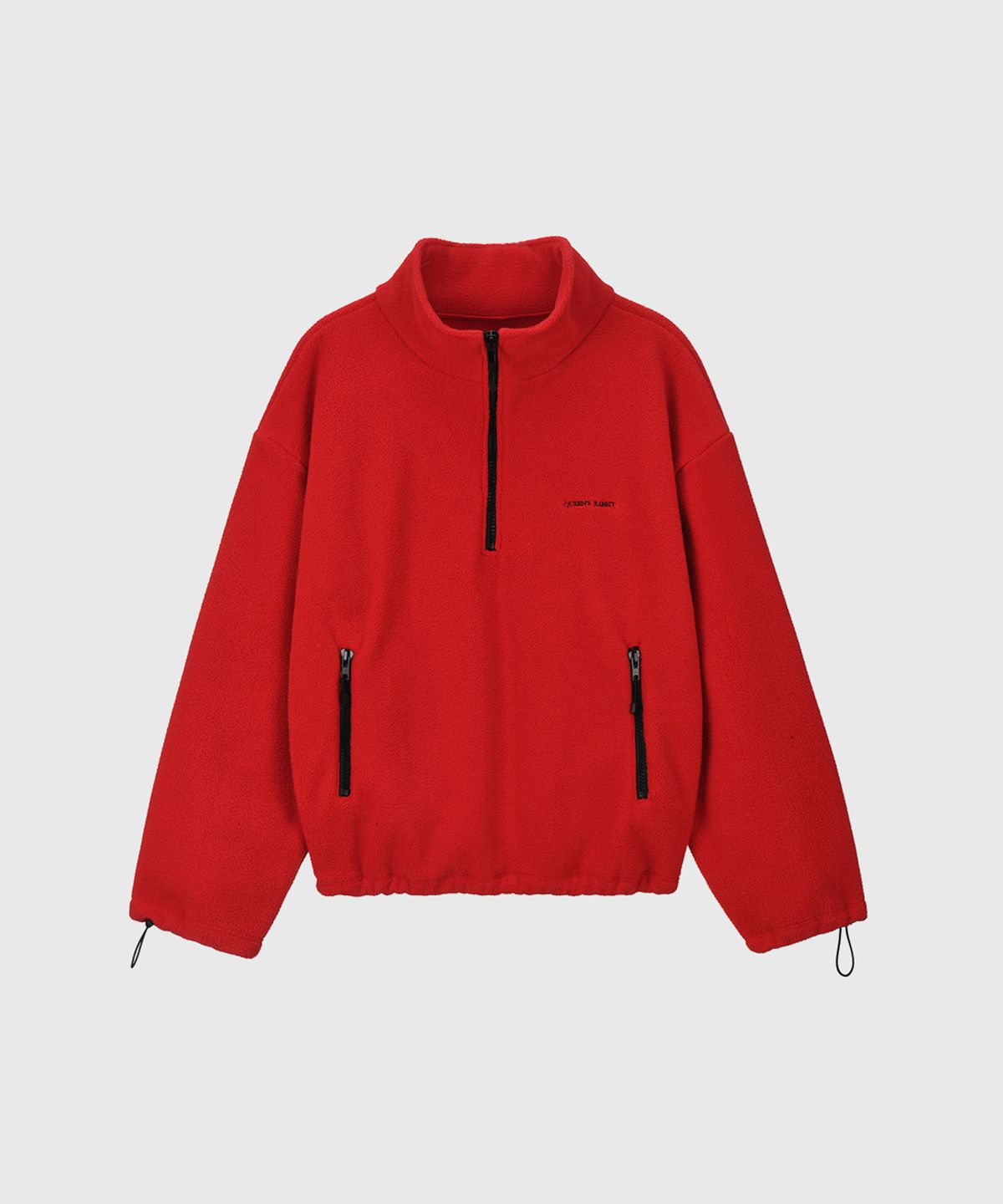 퀸스래빗(Q'SRB) Fleece Color Block Half Zip up