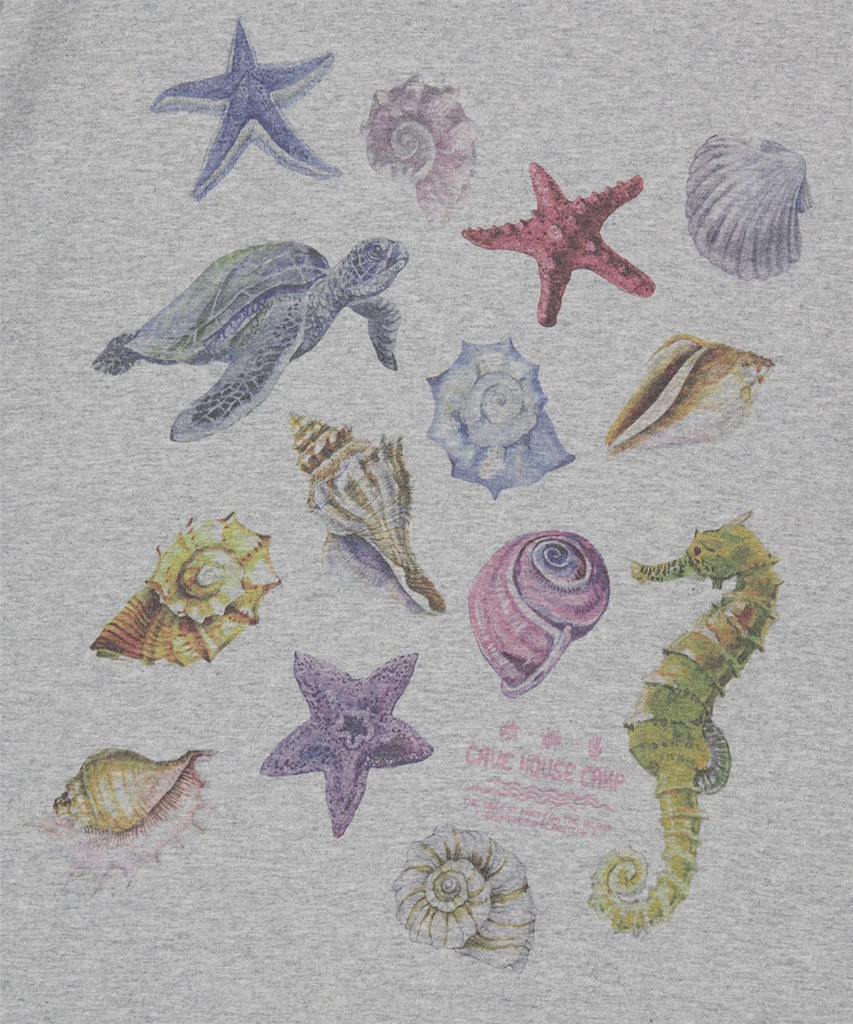 마하그리드(MAHAGRID) SEA SHELLS TEE GREY(MG2GMMT524A)