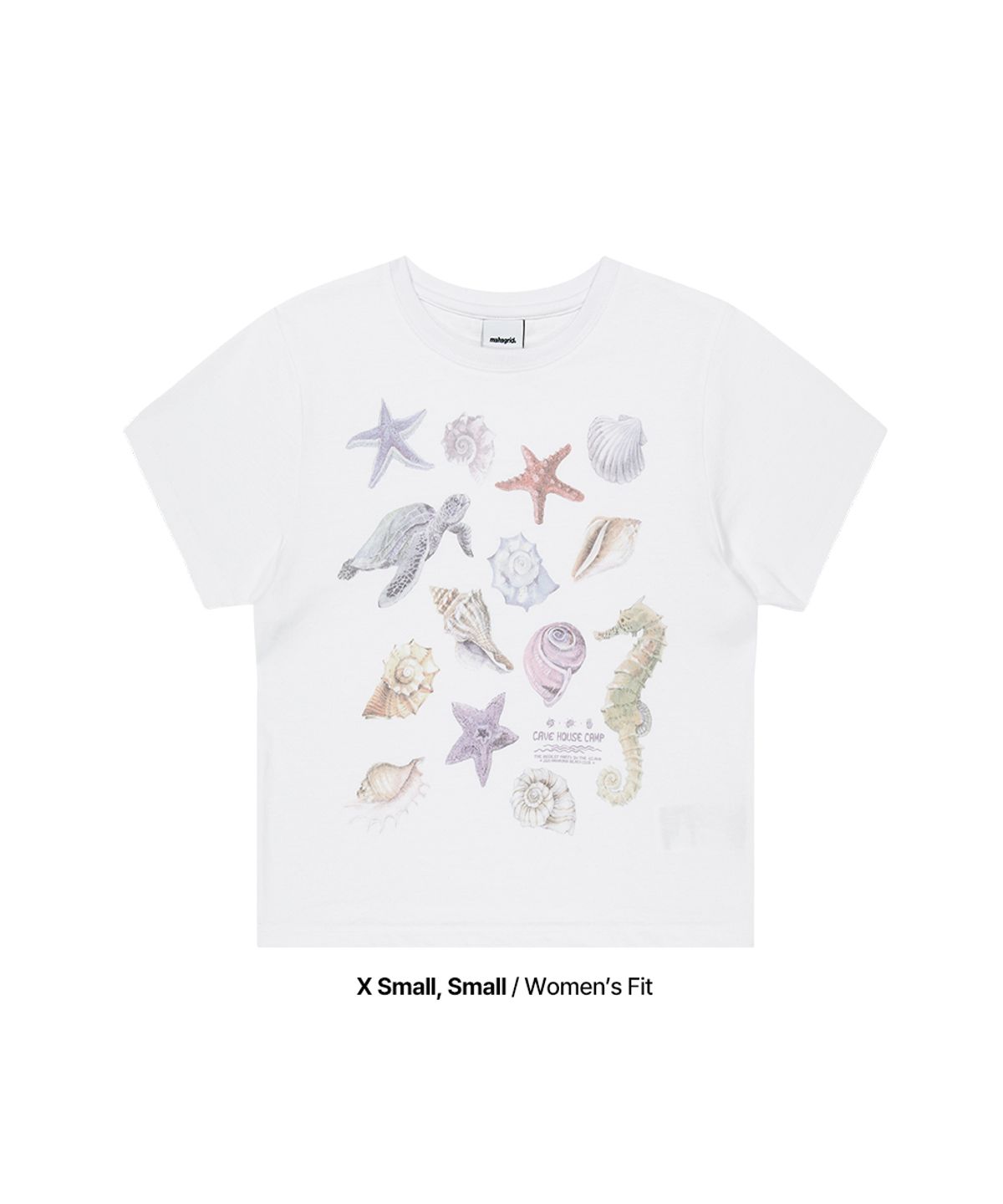 마하그리드(MAHAGRID) SEA SHELLS TEE WHITE(MG2GMMT524A)