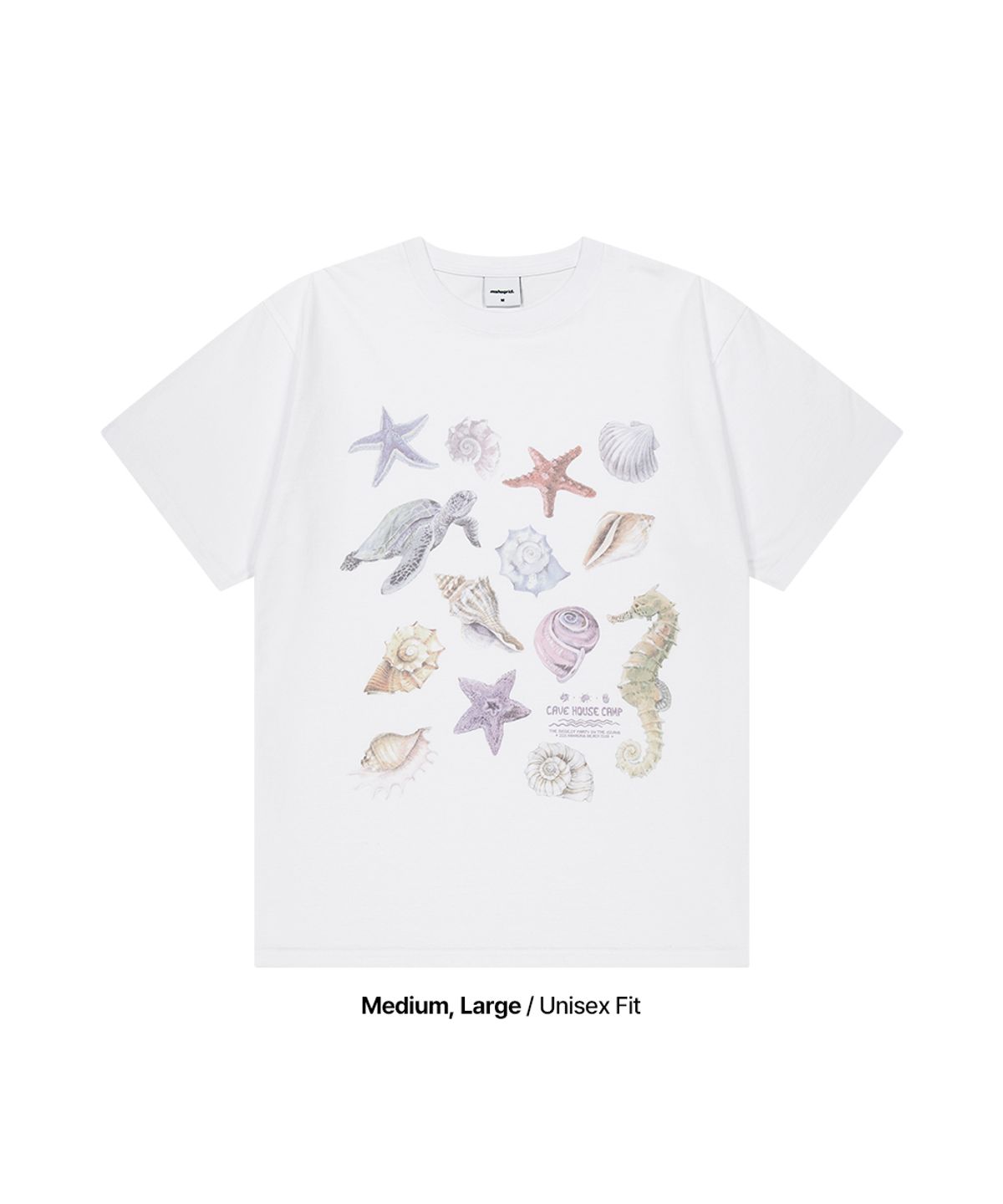 마하그리드(MAHAGRID) SEA SHELLS TEE WHITE(MG2GMMT524A)