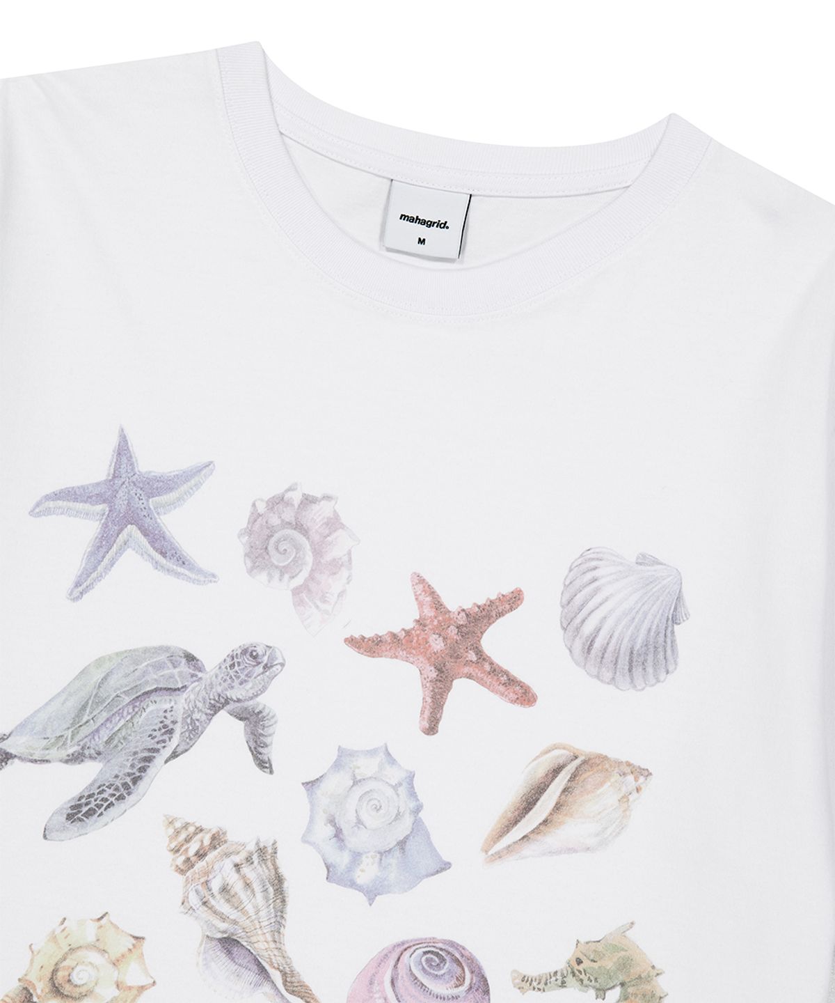마하그리드(MAHAGRID) SEA SHELLS TEE WHITE(MG2GMMT524A)