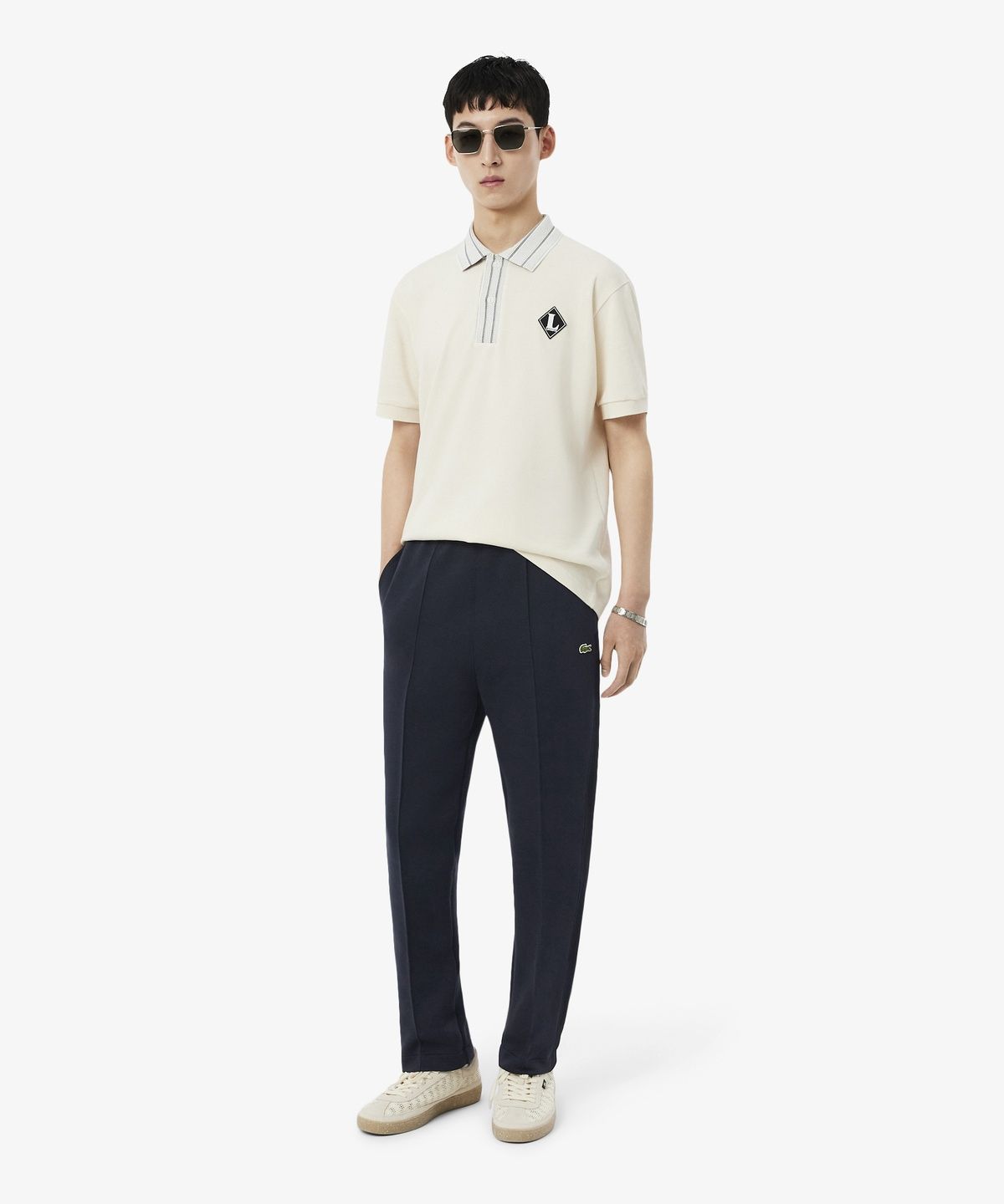 라코스테(LACOSTE) 남성 MIF 더블 페이스 코튼 폴리 트랙팬츠 XH0720-56G 350
