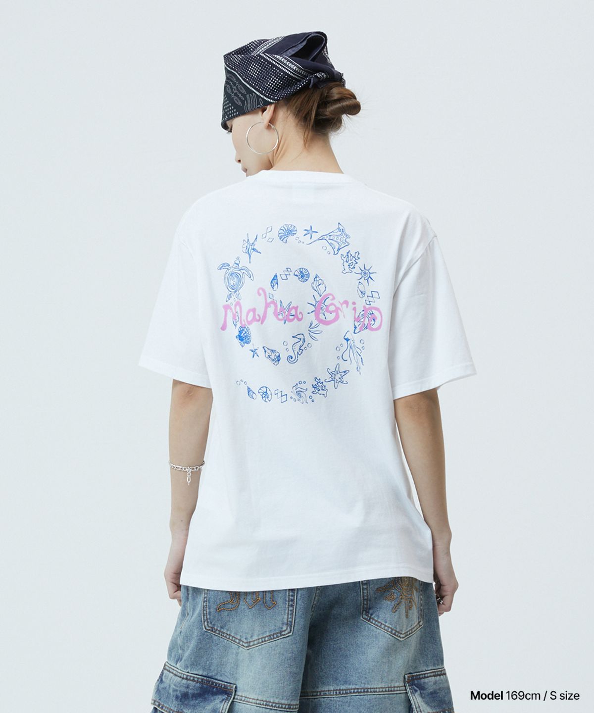 마하그리드(MAHAGRID) SPIRAL SHELLS TEE WHITE(MG2GMMT525A)