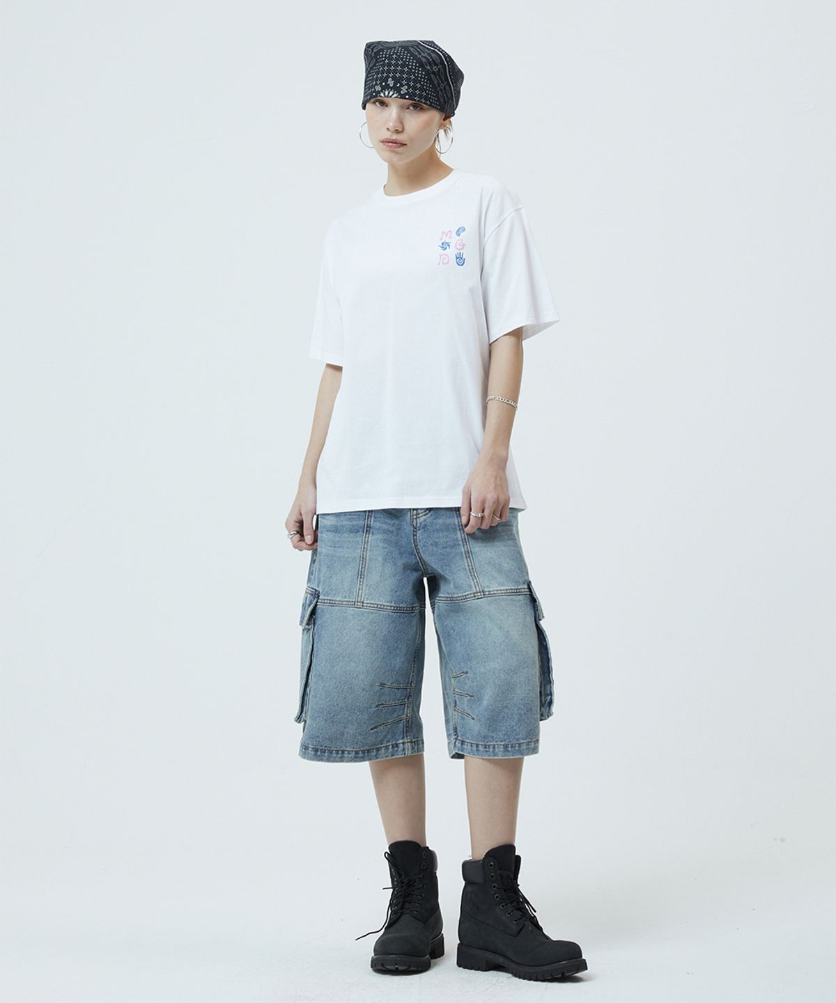 마하그리드(MAHAGRID) SPIRAL SHELLS TEE WHITE(MG2GMMT525A)