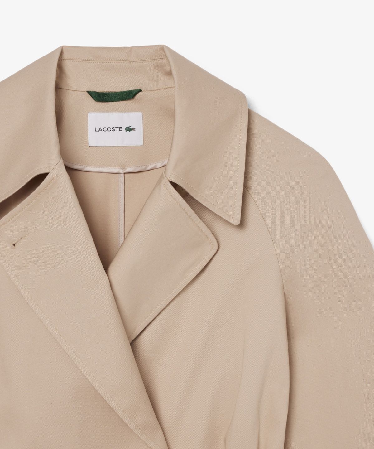 라코스테(LACOSTE) 여성 개버딘 트렌치 코트 BF6838-56G X6F