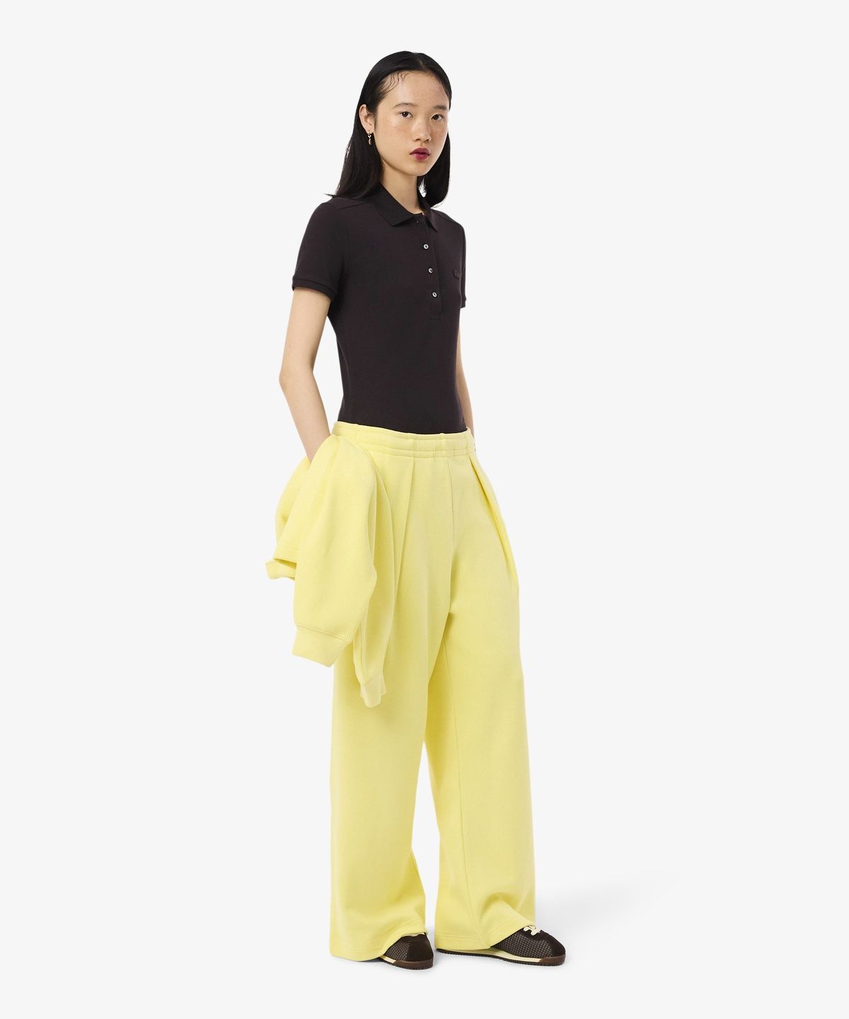 라코스테(LACOSTE) 여성 슬림핏 미니피케 폴로 셔츠 PF5462-56G 3LA