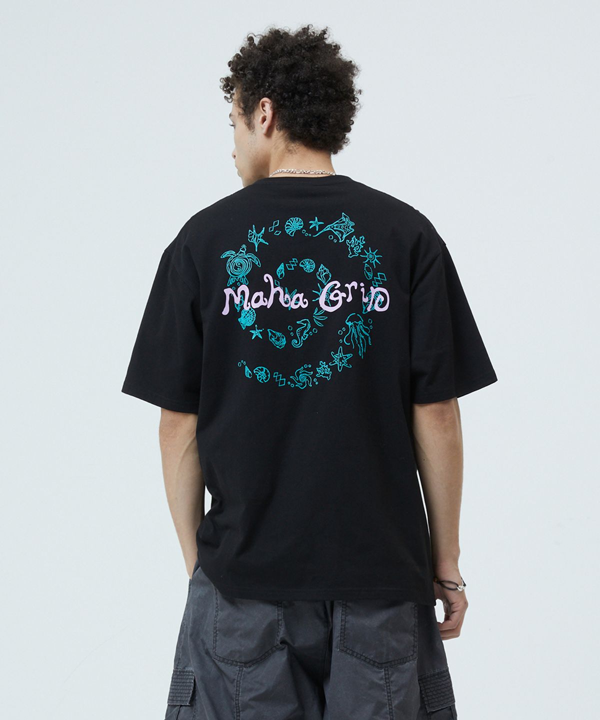 마하그리드(MAHAGRID) SPIRAL SHELLS TEE BLACK(MG2GMMT525A)