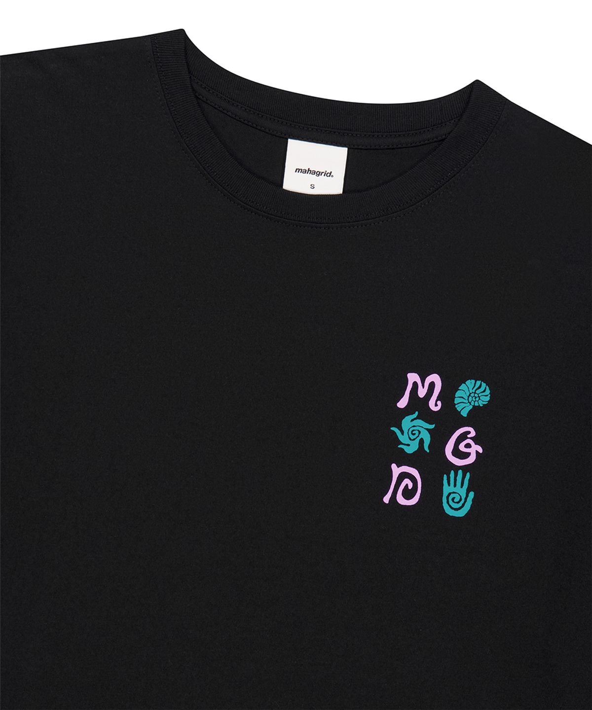 마하그리드(MAHAGRID) SPIRAL SHELLS TEE BLACK(MG2GMMT525A)