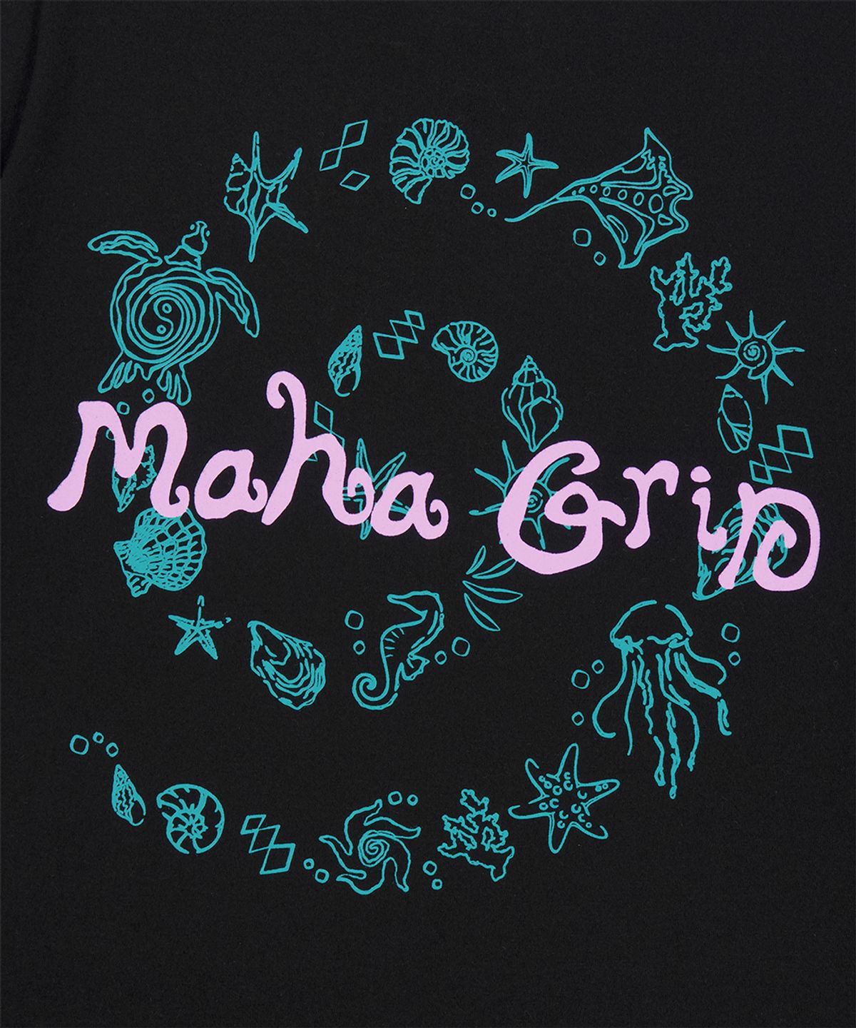 마하그리드(MAHAGRID) SPIRAL SHELLS TEE BLACK(MG2GMMT525A)