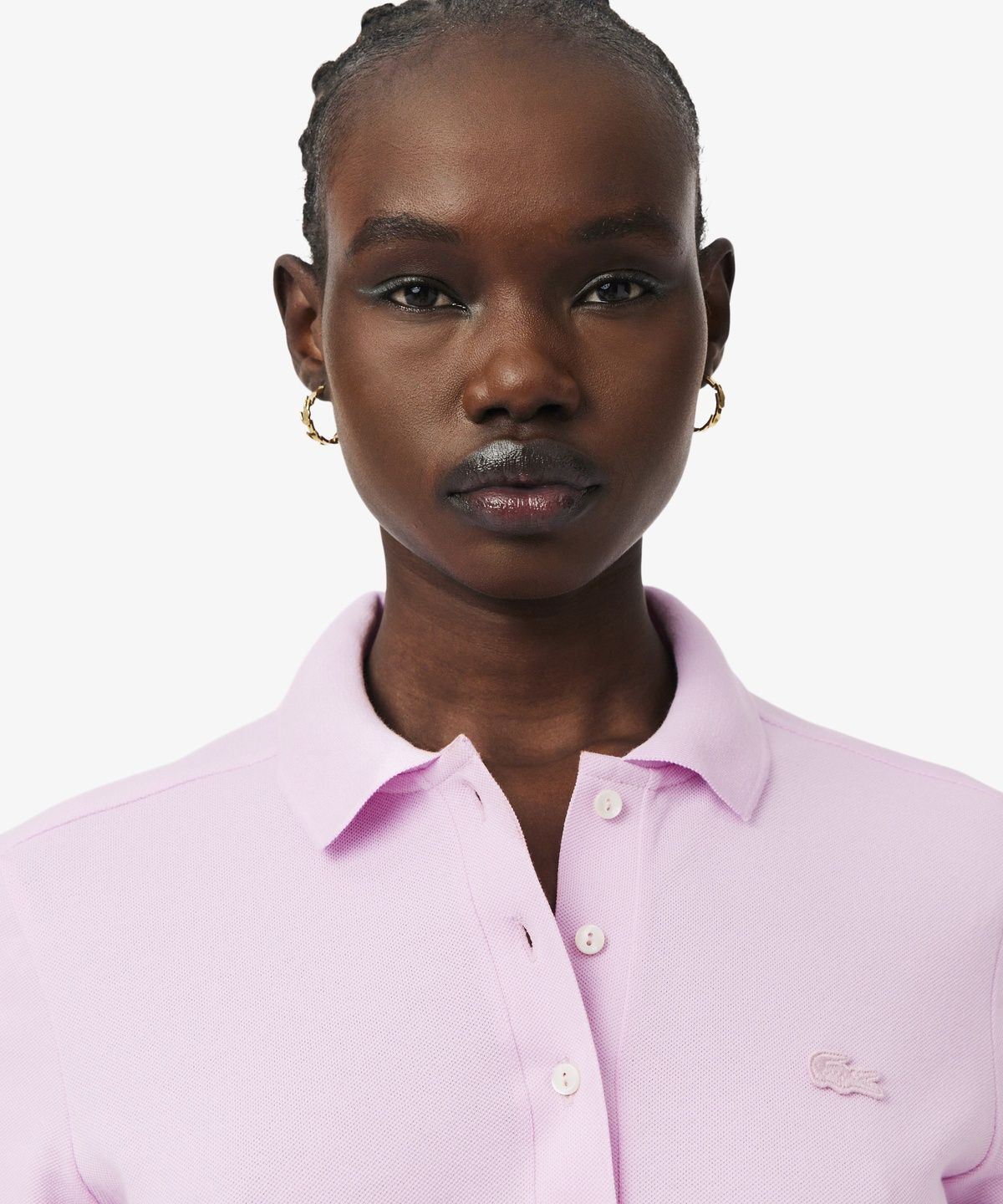 라코스테(LACOSTE) 여성 슬림핏 미니피케 폴로 셔츠 PF5462-56G Z4H