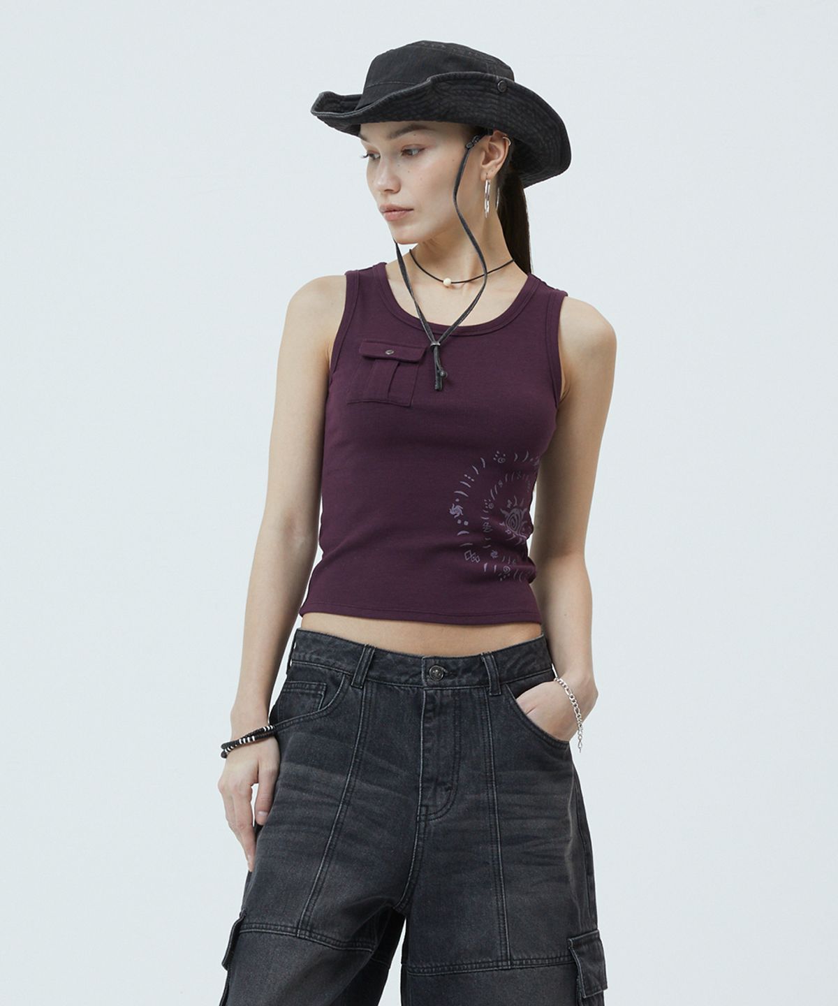 마하그리드(MAHAGRID) WASHED SAFARI BUCKET HAT BLACK(MG2GSMAB21A)