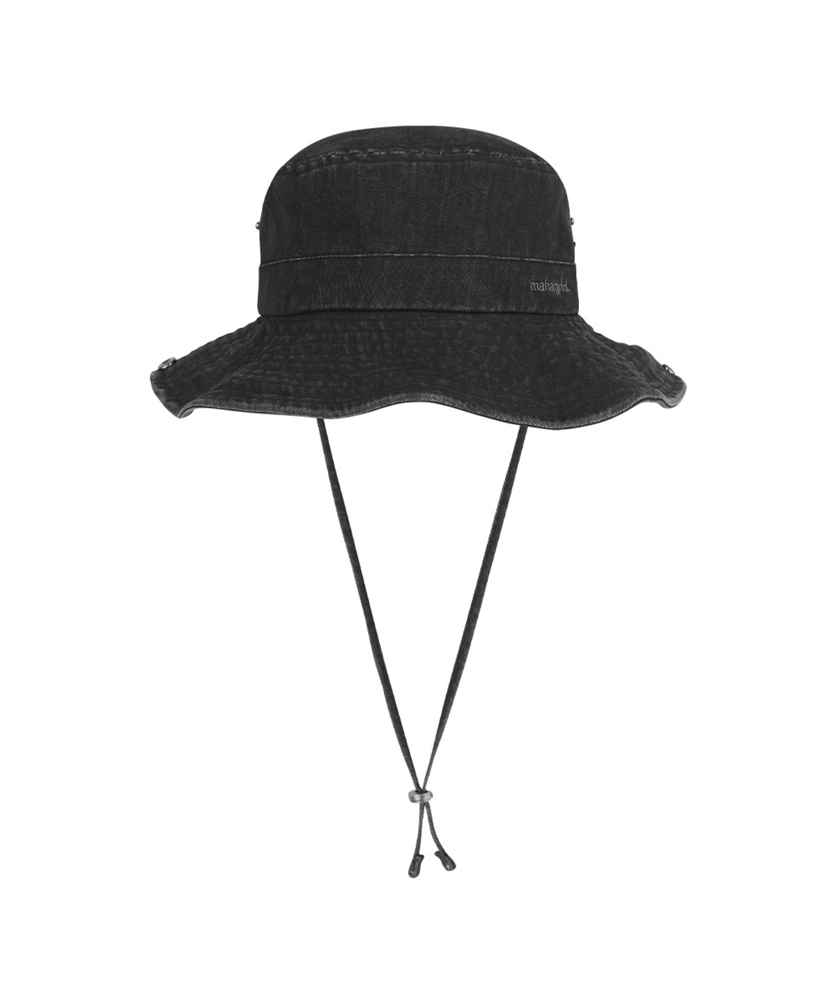 마하그리드(MAHAGRID) WASHED SAFARI BUCKET HAT BLACK(MG2GSMAB21A)