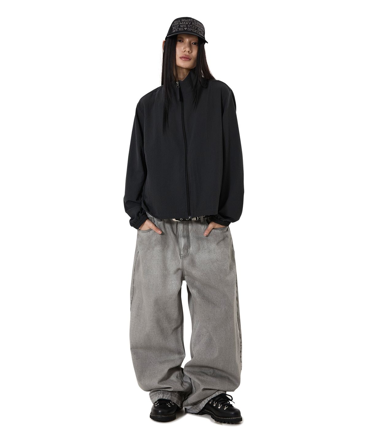오픈야드(오와이)(OPENYARD(OY)) MONO TRACK JACKET - BLACK