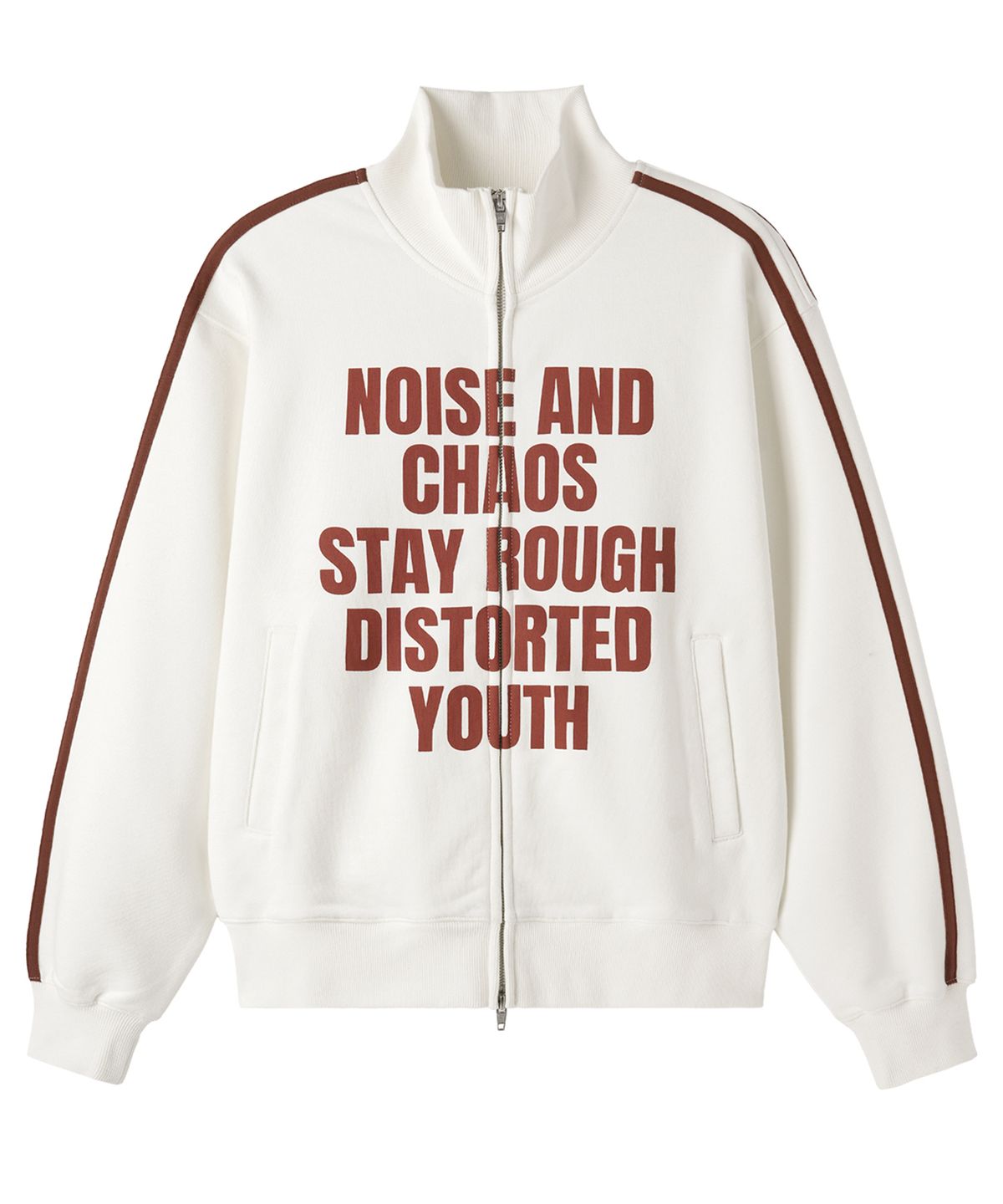 오픈야드(오와이)(OPENYARD(OY)) NOISE CHAOS TRACK JACKET - WHITE