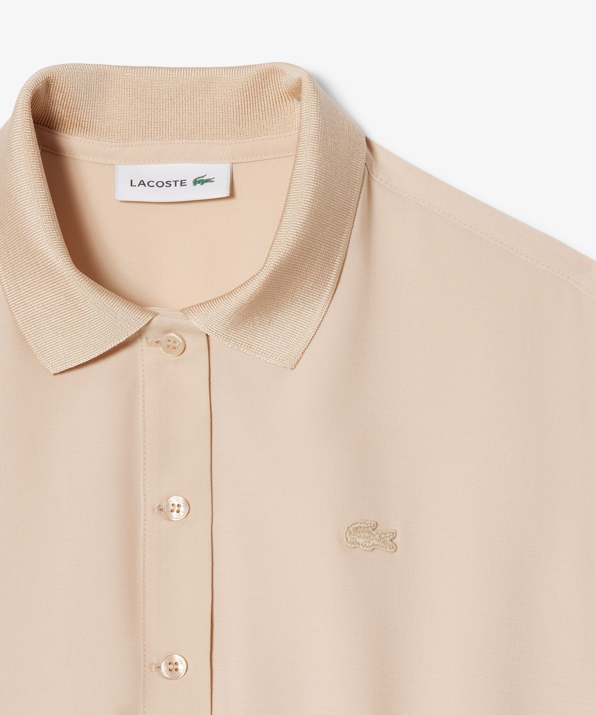 라코스테(LACOSTE) 여성 울 블렌드 반팔 폴로 드레스 EF6837-56G X6F