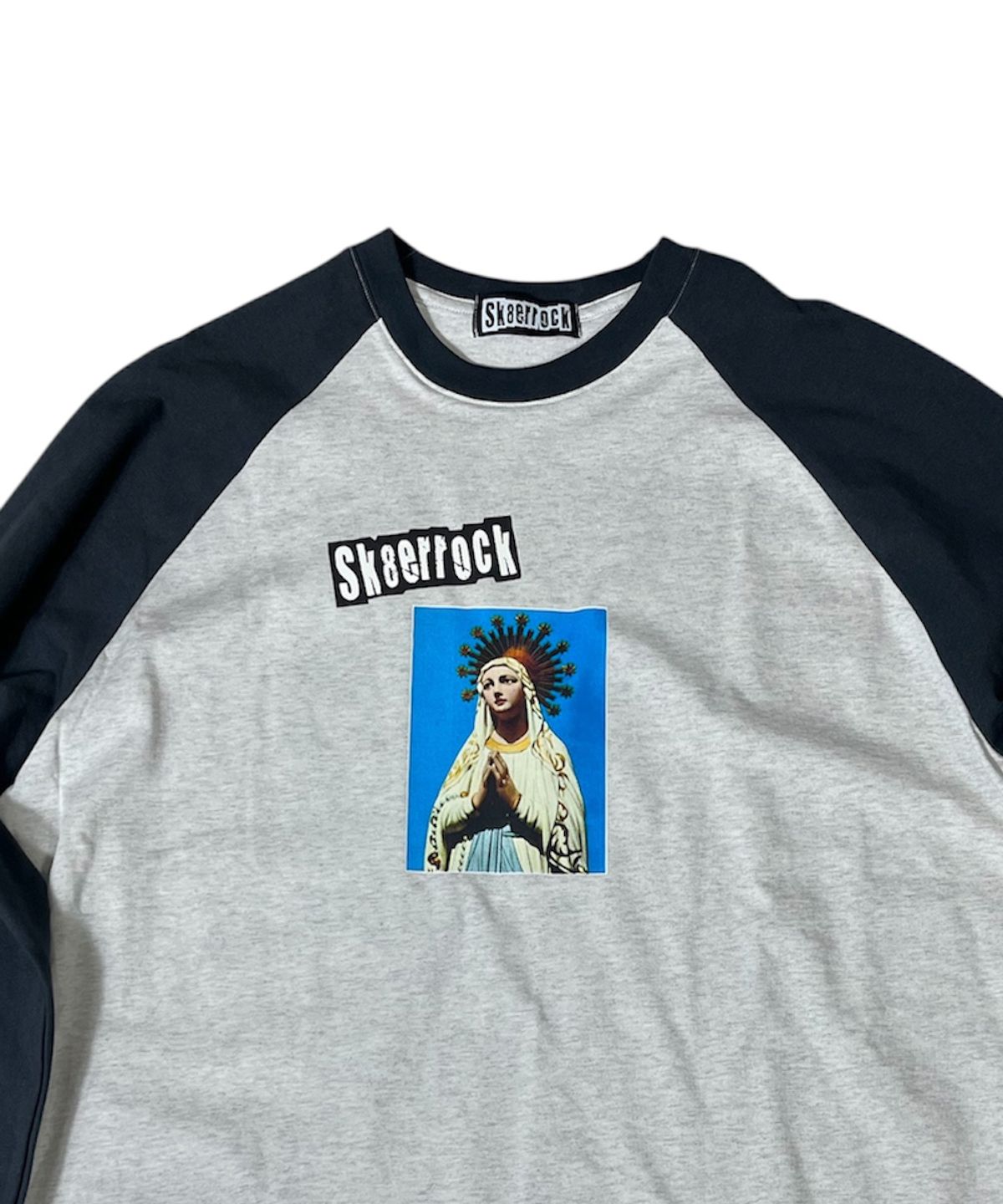 스케이터락(SK8ER ROCK) Mary Raglan T-Shirt ((oatmeal/charcoal))